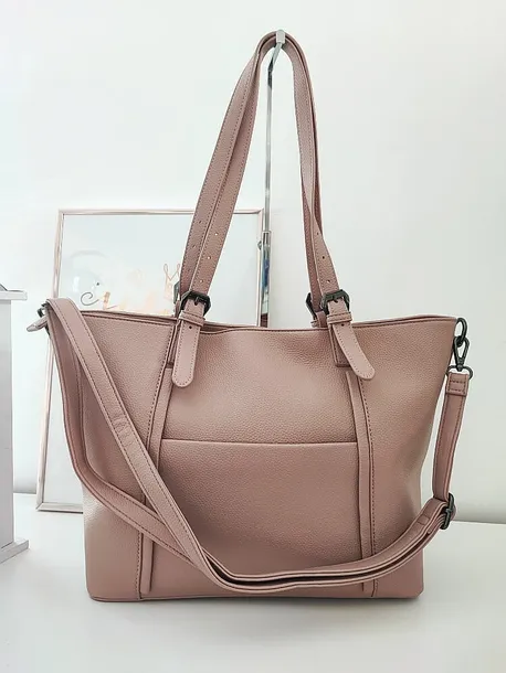 pierre-cardin-torba-shopper-pudrowa