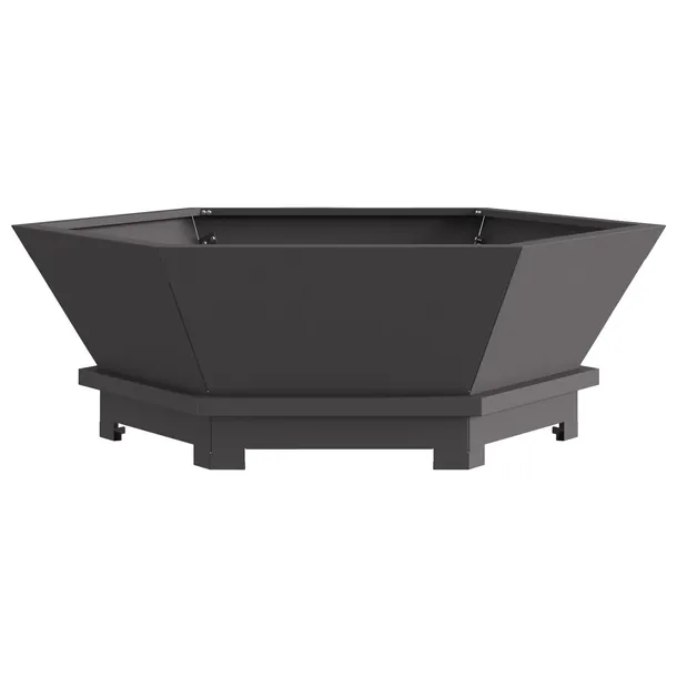ognisko-hexagonalne-czarny-75x75x28-cm-stal-wysokosc-produktu-28-cm-stan-nowy