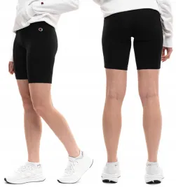 krotkie-spodenki-damskie-champion-sportowe-treningowe-fitness-czarne-m