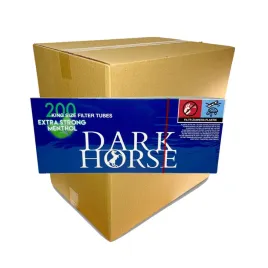 50x-dark-horse-extra-strong-menthol-200szt-gilzy-papierosowe-ks-mietowe-8mm