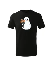 halloween-koszulka-dziecieca-duszek-z-kwiatami-prezent-czarny-9-10-lat