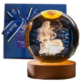 lampka-nocna-3d-krysztalowa-kula-znak-zodiaku-panna-talizman
