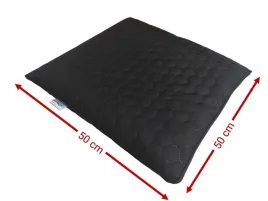 wodoodporna-pikowana-poduszka-ogrodowa-plaska-miod-heksagon-50x50-czarna