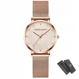 zegarek-damski-rose-gold-na-bransolecie-mesh-hannah-martin-elegancki-piekny