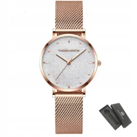 zegarek-damski-rose-gold-na-bransolecie-mesh-hannah-martin-elegancki-piekny