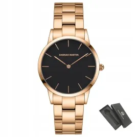 zegarek-damski-rose-gold-na-bransolecie-hannah-martin-elegancki-pudelko