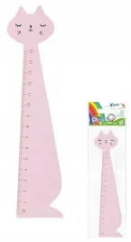 linijka-drewniana-15cm-kot-rozowy-fiorello