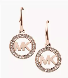 kolczyki-damskie-michael-kors-rozowe-zlote-z-logo
