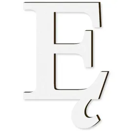 litera-laminowana-times-e-bialy-35x64-mm