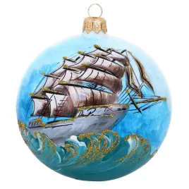 bombka-morska-zaglowiec-srednica-12-cm