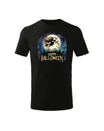 halloween-koszulka-dziecieca-czarownica-ksiezyc-prezent-czarny-9-10-lat