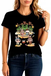 t-shirt-damski-nadruk-okazja-tik-tok-labubu-kobieta-roz-s-przod-w804