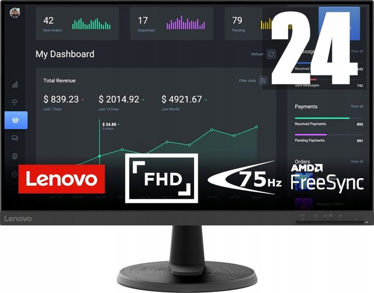 Monitor Lenovo D24-40 23.8