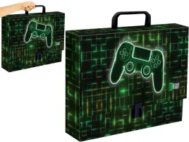 st-right-teczka-szkolna-xl-z-raczka-twarda-a4-gruba-9-cm-neon-pad-gamer