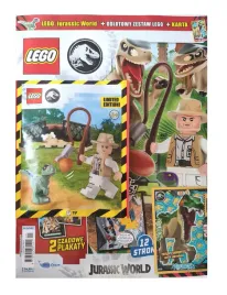 lego-magazyn-czasopismo-jurassic-world-01-2025-straznik-raptor-i-zagroda