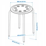 ikea-marius-stolek-czerwonobrazowy-45-cm-stan-nowy