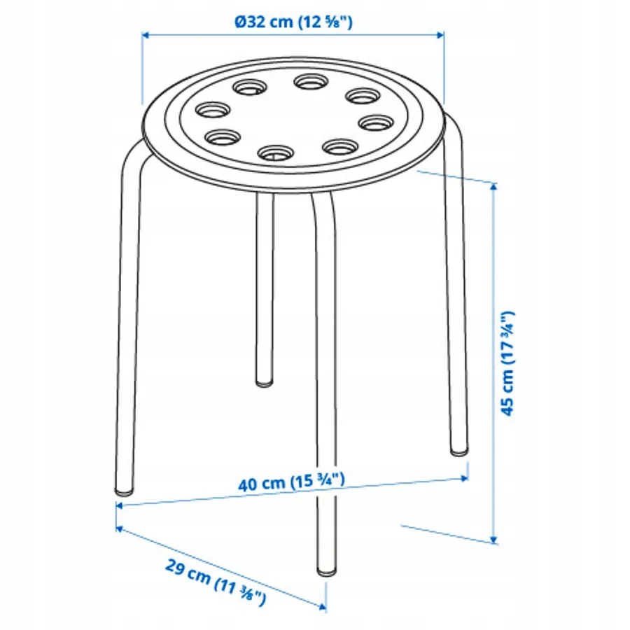 ikea-marius-stolek-czerwonobrazowy-45-cm-stan-nowy