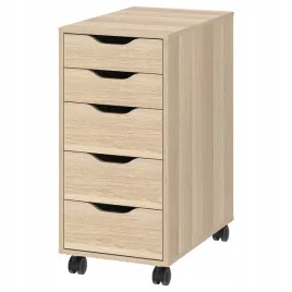 ikea-ikea-alex-komoda-na-kolkach-dab-bejcowany-na-bialo-czarny-36x76-cm