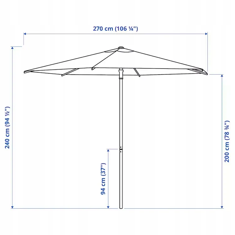 ikea-hogon-parasol-granatowy-270-cm-stan-nowy