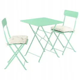 ikea-sundso-stol-i-2-skladane-krzesla-jasnozielony-kuddarna-bezowy-65x65-cm