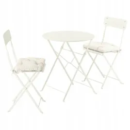 ikea-sundso-stol-i-2-skladane-krzesla-kremowy-kuddarna-szarobezowy-65-cm