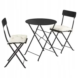 ikea-sundso-stol-i-2-skladane-krzesla-antracyt-kuddarna-szarobezowy-65-cm