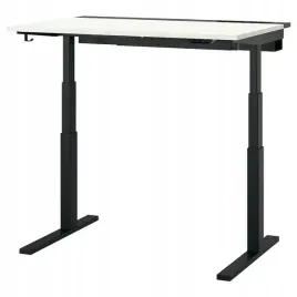 ikea-mittzon-biurko-z-regulacja-wysokosci-bialy-czarny-120x80-cm