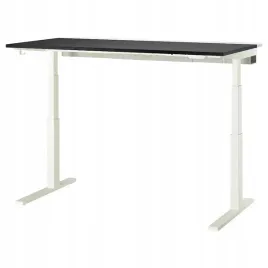 ikea-mittzon-biurko-z-regulacja-wysokosci-okl-jesionowa-czarna-160x80cm