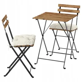 ikea-tarno-stol-2-krzesla-czarny-jasnobrazowa-bejca-kuddarna-szarobezowy