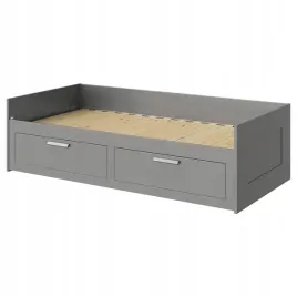 ikea-brimnes-rama-lezanki-z-2-szufladami-szary-80x200-cm