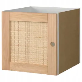 ikea-kallax-wklad-z-drzwiami-sosna-wyplatana-topola-33x33-cm
