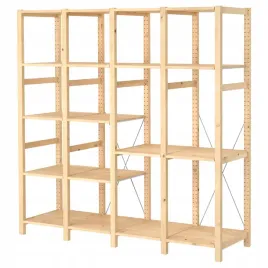 ikea-ivar-4-sekcje-polki-sosna-179x50x179-cm