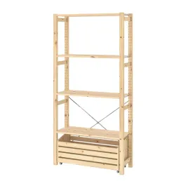 ikea-ivar-regal-z-pojemnikiem-89x30x179-cm-sosna