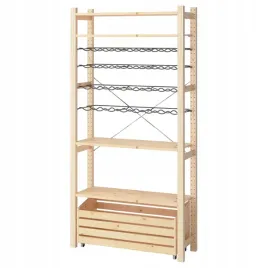 ikea-ivar-1-sekcja-stojak-na-butelki-89x30x179-cm-sosna