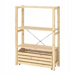 ikea-ivar-regal-z-pojemnikiem-89x30x124-cm-sosna