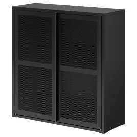 ikea-ivar-szafka-drzwi-80x83-cm-czarny-siatka