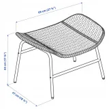 ikea-fryksas-podnozek-rattan-stan-nowy