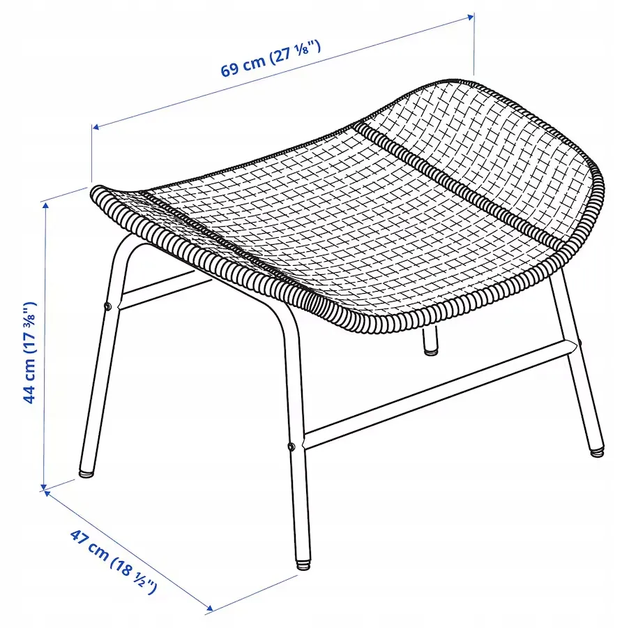 ikea-fryksas-podnozek-rattan-stan-nowy