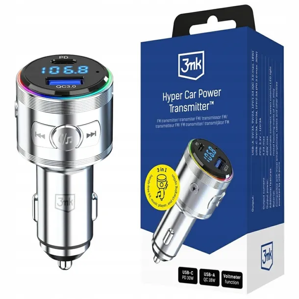 transmiter-adapter-samochodowy-fm-bluetooth-power-48w-qc-usb-3mk-hyper-car-model-hyper-car-power