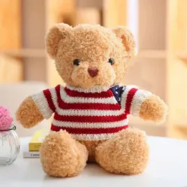 dla-dzieci-pluszowa-maskotka-mis-w-koszulce-w-paski-kremowy