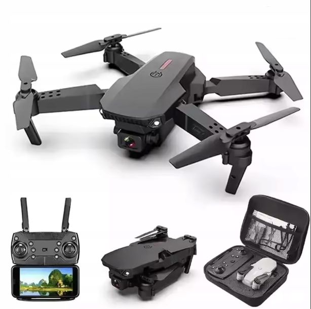 DRON EVO E88 KAMERA WIFI FPV ZAWIS SILNIKI ZABAWKA 3BATERIE