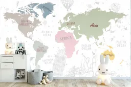 fototapeta-mapa-swiata-kontynenty-w-tle-szkice-budynkow-290g