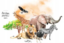 fototapeta-dla-dzieci-safari-sawanna-afryka-slon-zebra-lew-akwarele-290g