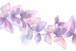 fototapeta-motyle-fioletowe-akwarele-na-bialym-tle-290g