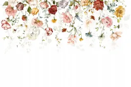 fototapeta-zwisajace-kolorowy-bukiet-kwiatow-lisci-pnaczy-galazek-290g