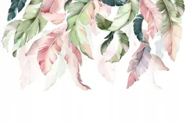 fototapeta-wiszace-kolorowe-liscie-na-bialym-tle-farby-wodne-premiun-290g