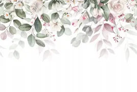 fototapeta-kolorowe-wiszace-pnacza-styl-akwarela-pastele-kwiaty-galazki