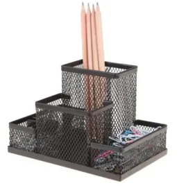 przybornik-na-biurko-organizer-metalowy-z-siatki-net-4a-czarny