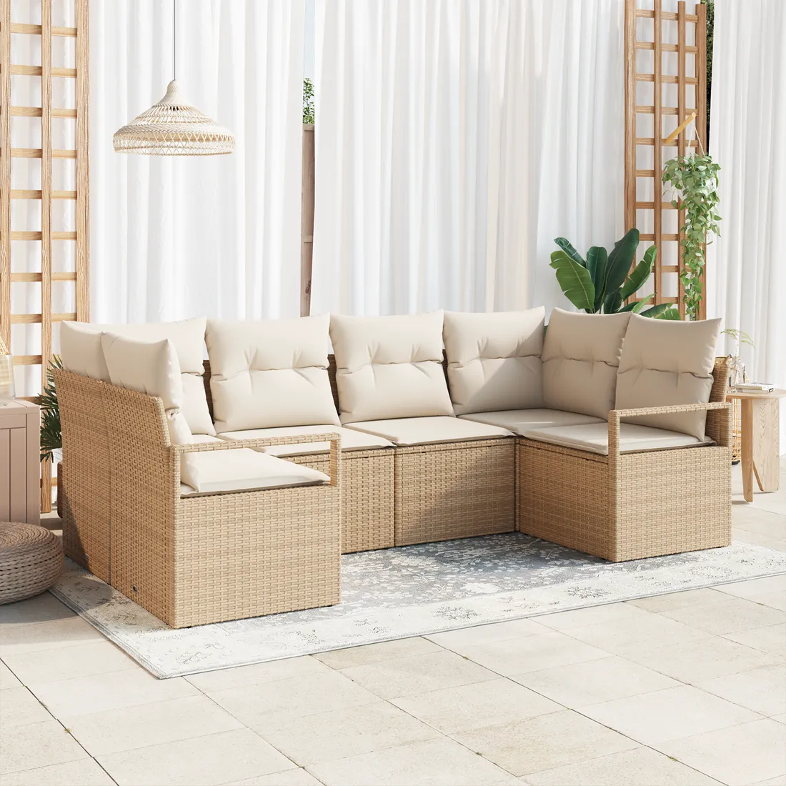 zestaw-sofa-ogrodowa-6-czesciowy-z-poduszkami-bezowy-poliester-rattan-stan-nowy