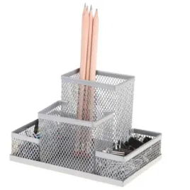 przybornik-na-biurko-organizer-metalowy-z-siatki-net-4a-srebrny